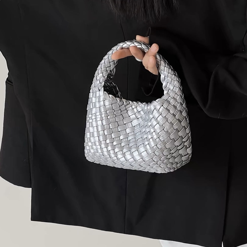 woven handbag set with detachable pouch - Wirfu