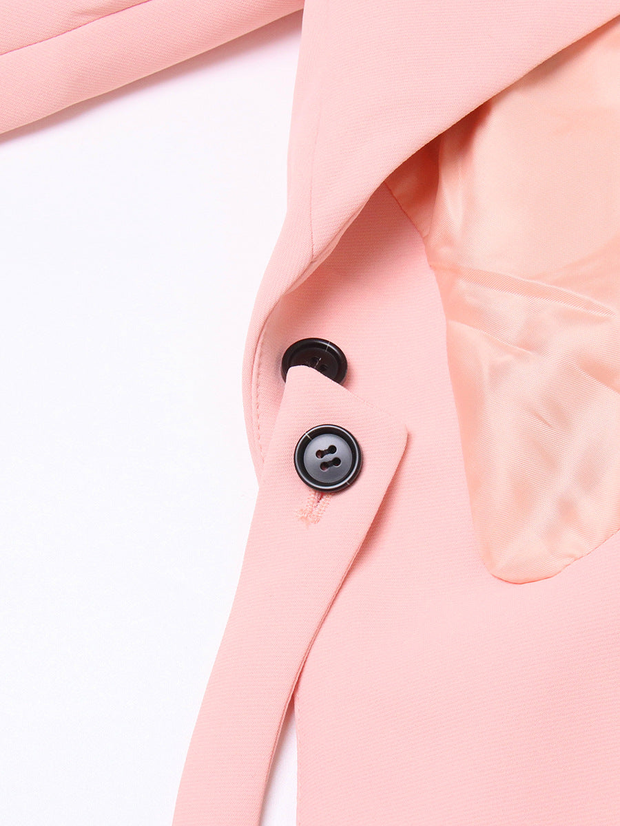 cropped tailored blazer with asymmetric hem - Selano