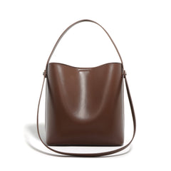 structured bucket bag with curved top edge – NOIW