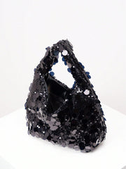 Slouchy sequin bag with oversized paillettes - Nurly