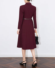 long tailored jacket with printed lapel and belt - SOFIAR
