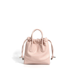 drawstring mini tote with top handles - RUBYK