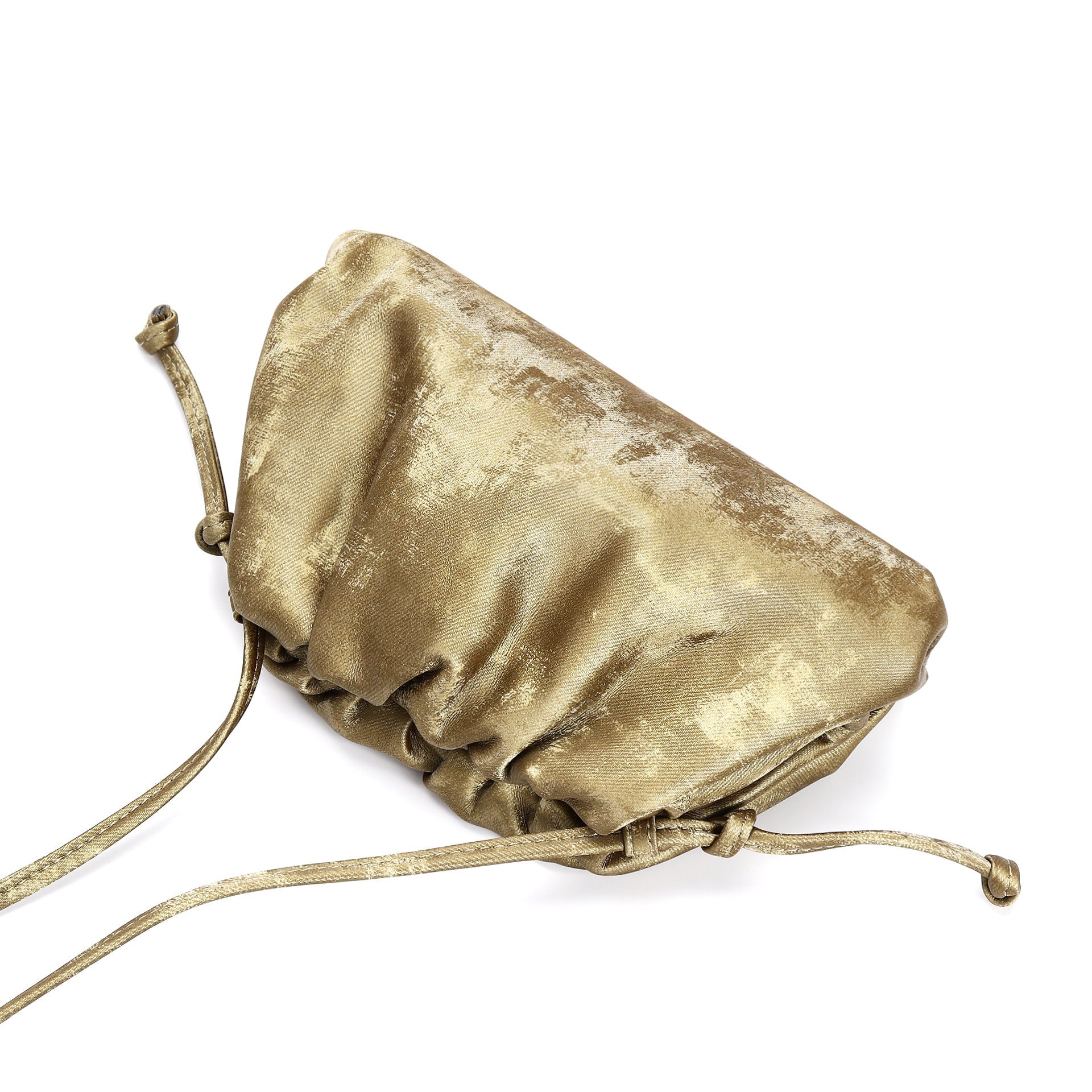 drawstring velvet-effect clutch bag - NOVIA