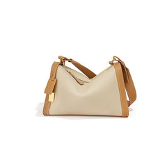 two-tone soft leather shoulder bag – TERRA