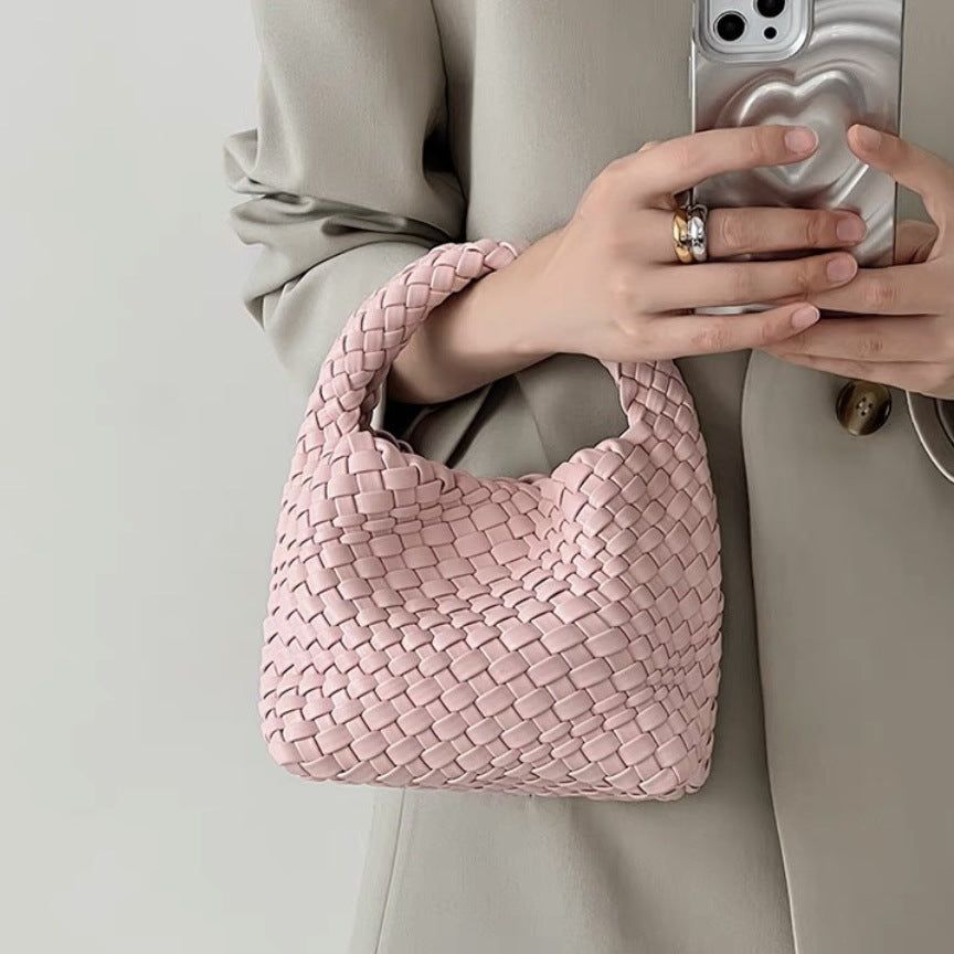 woven handbag set with detachable pouch - Wirfu