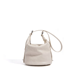 soft leather bucket bag with adjustable strap - MAYDA