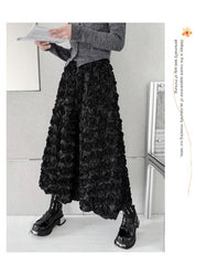 Rose embellished midi skirt - Zergy