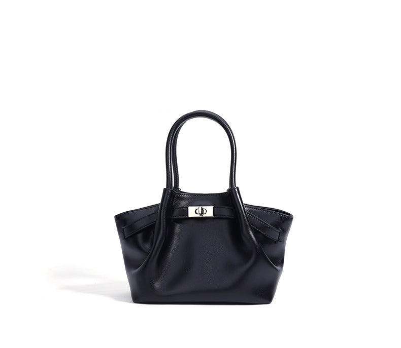 soft-structured mini tote with turn-lock – LILC