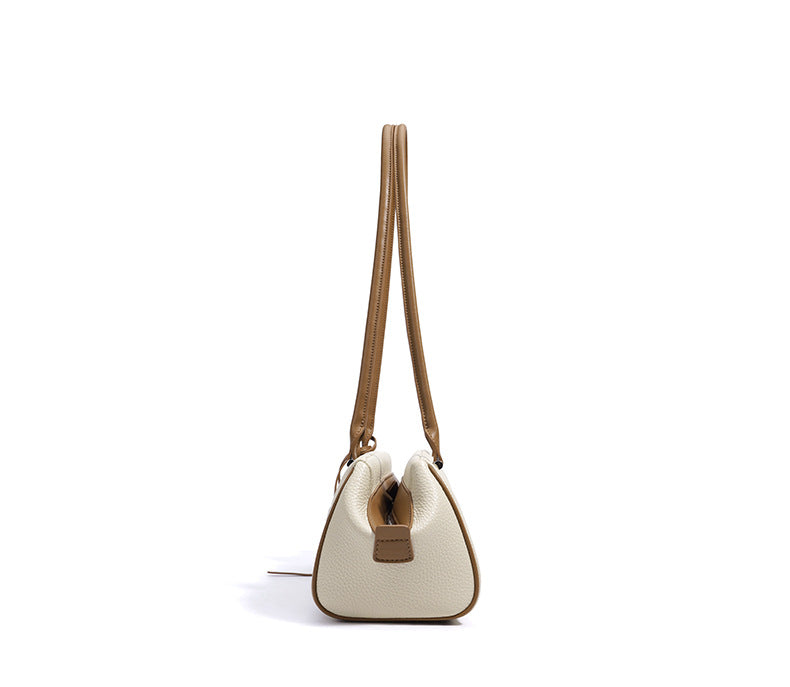 barrel-shaped shoulder bag with twin charm detail – LILURA