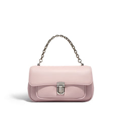 chain-handle flap bag in blush pink – LAYLA