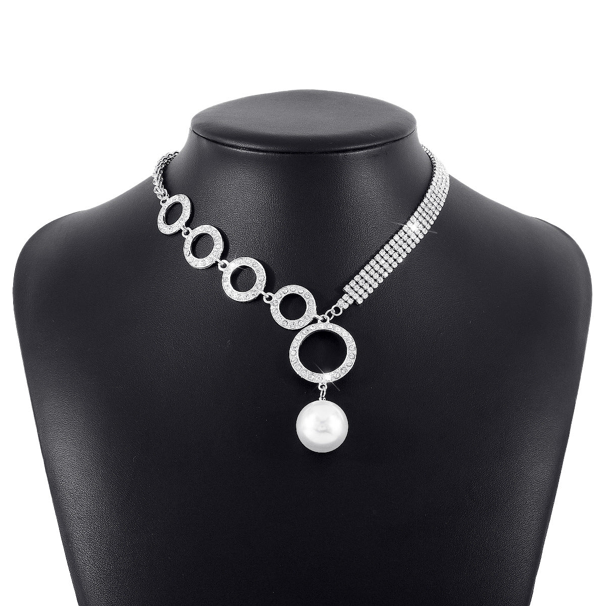 asymmetric pearl charm choker – CELESTE