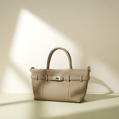 top-handle tote with buckle strap detail – NOIQ