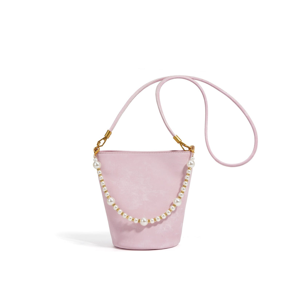 bucket mini bag with pearl strap detail - AIRAV