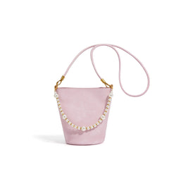 bucket mini bag with pearl strap detail - AIRAV