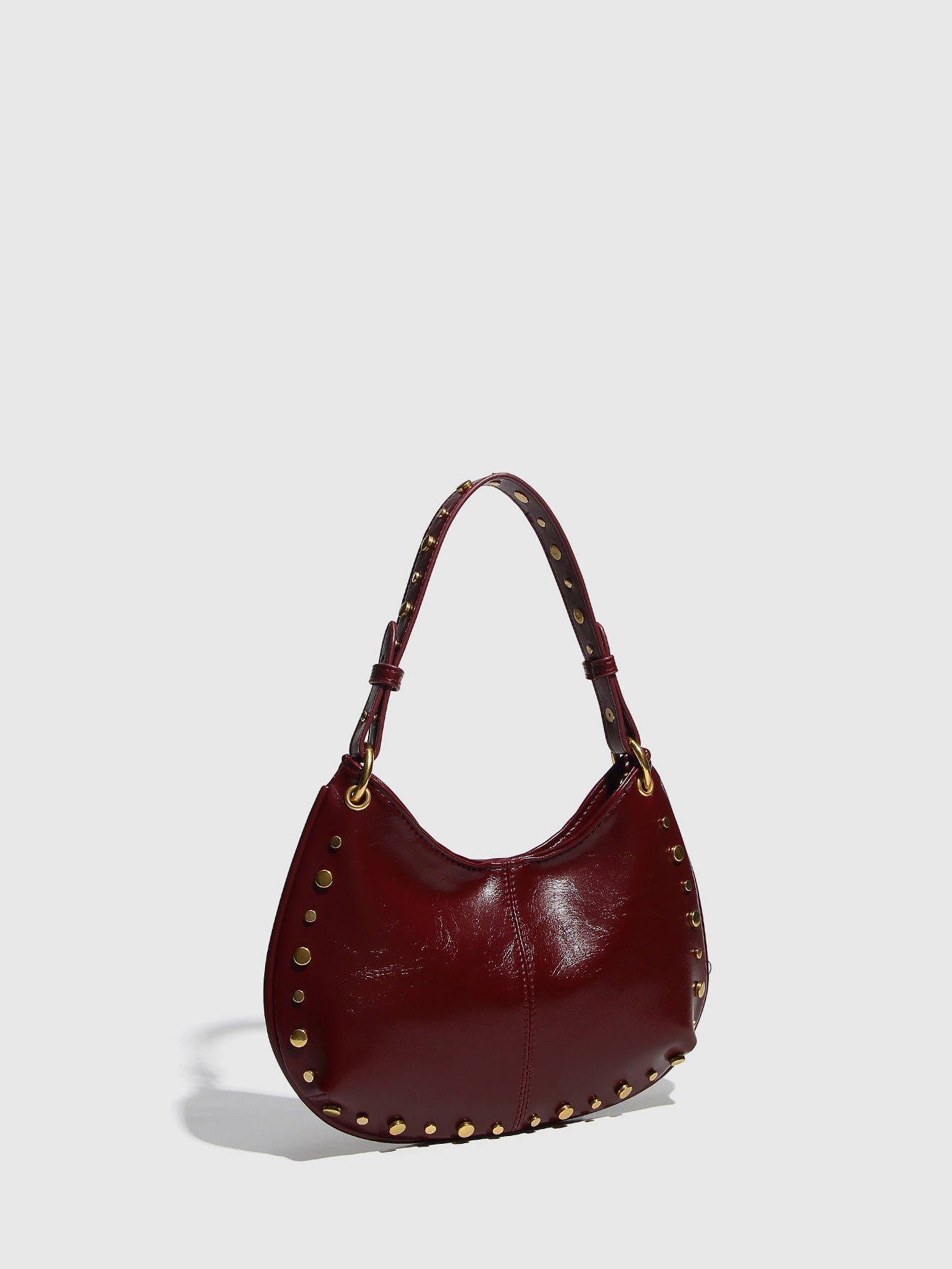 studded crescent shoulder bag – VIXEN