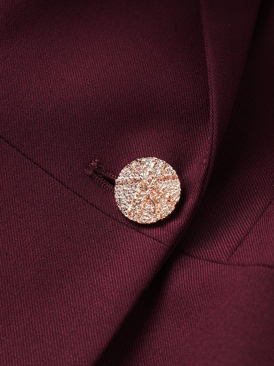 long tailored jacket with printed lapel and belt - SOFIAR