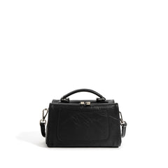 structured trapeze handbag with front patch pocket - NOXIR