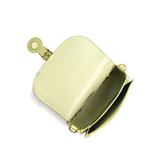 two-tone saddle crossbody with buckle detail - FAYTE