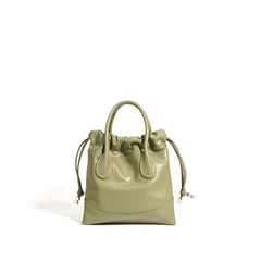 drawstring mini tote with top handles - RUBYK