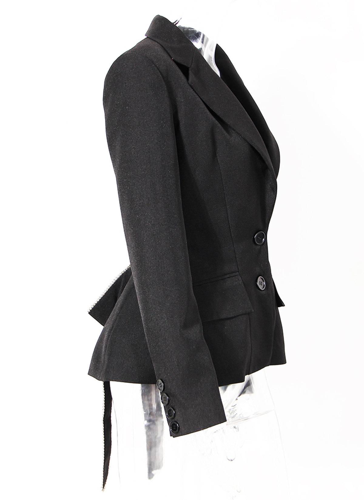 Tailored blazer with criss-cross detail - Lujiny