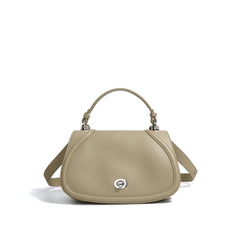 curved flap crossbody bag with top handle - ARTYA
