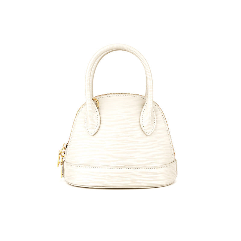 mini dome handbag with textured finish - ELIPSE