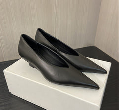 pointed patent slingback heels - LQNA