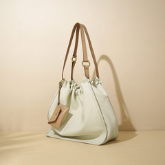 slouchy tote bag with contrast card holder – BREEZE