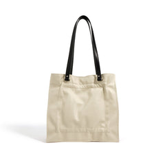 slouchy tote bag with contrast handles – SIENNA