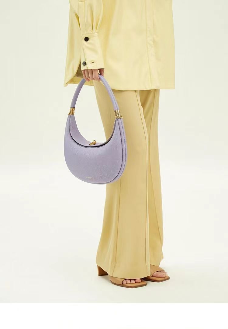 crescent hobo bag with gold hardware – MIRA