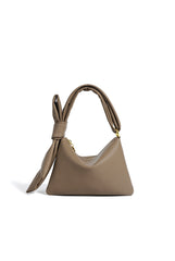 triangular shoulder bag with knotted handle detail – NAMRA