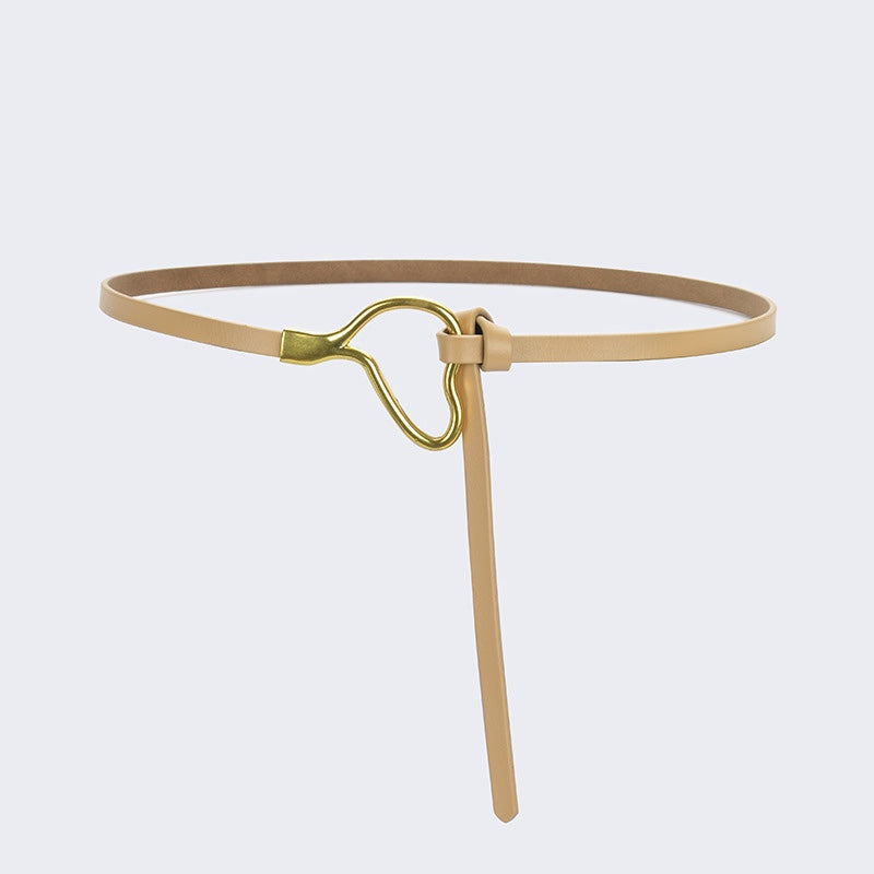 Women's Genuine Leather Belt with Knot - GIKIN