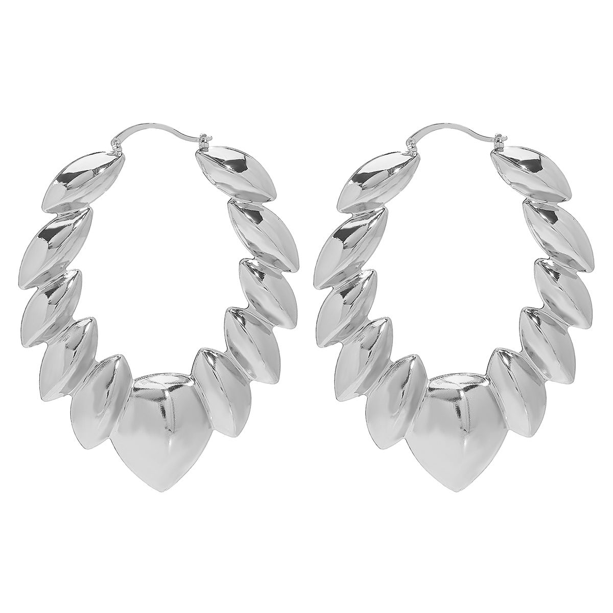 textured crescent hoop earrings – LAYLA
