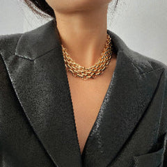 Multi-layered chain necklace - Sujru