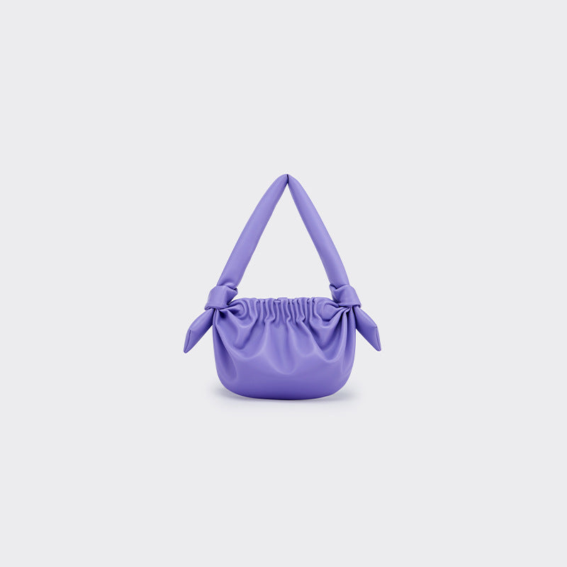 ruched shoulder bag with knotted handle - BELXE