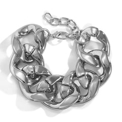 Exaggerated geometric metal jewelry chain handmade - PALSE
