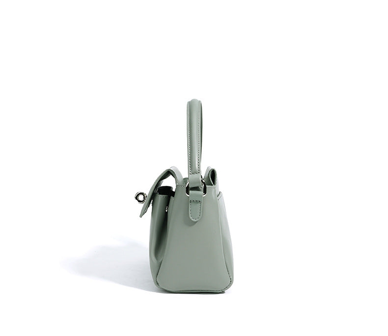 top-handle bag with silver clasp – MINT