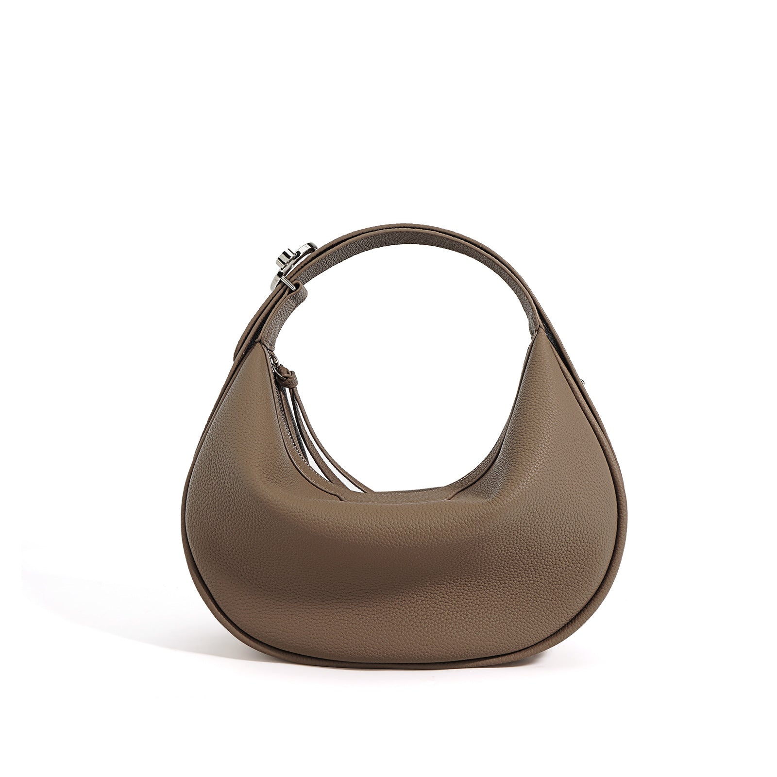 crescent shoulder bag in pebbled leather – IRIS