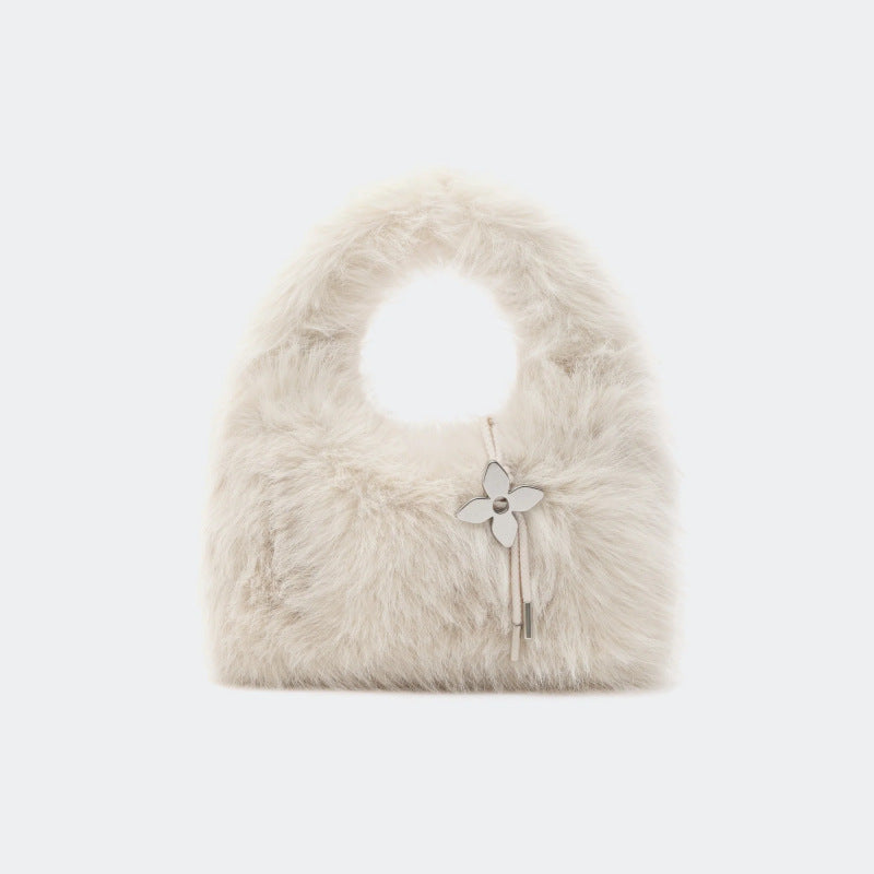 Mini Faux Fur Handbag with Cut-Out Handle – BLMI