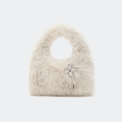 Mini Faux Fur Handbag with Cut-Out Handle – BLMI