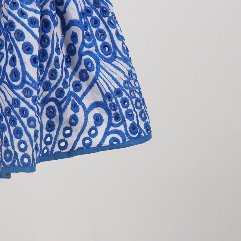 printed ruffle-hem sundress with spaghetti straps – Callisto
