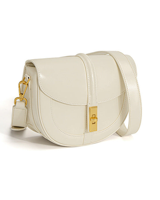 structured curved flap bag with wide crossbody strap – ZIVA