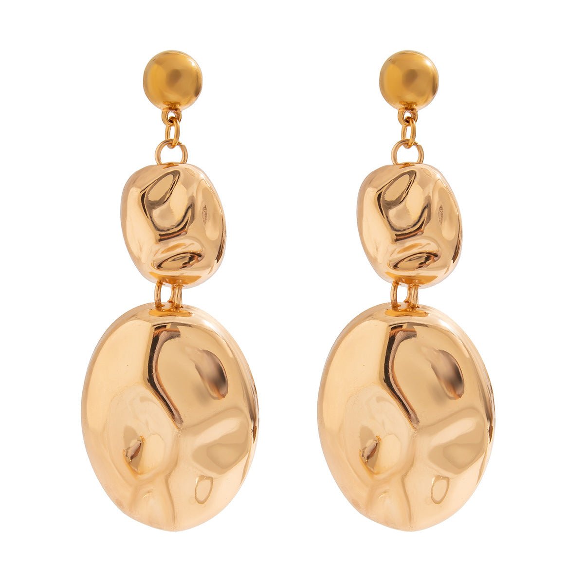 bold sculpted gold statement set with chunky collar – VERA