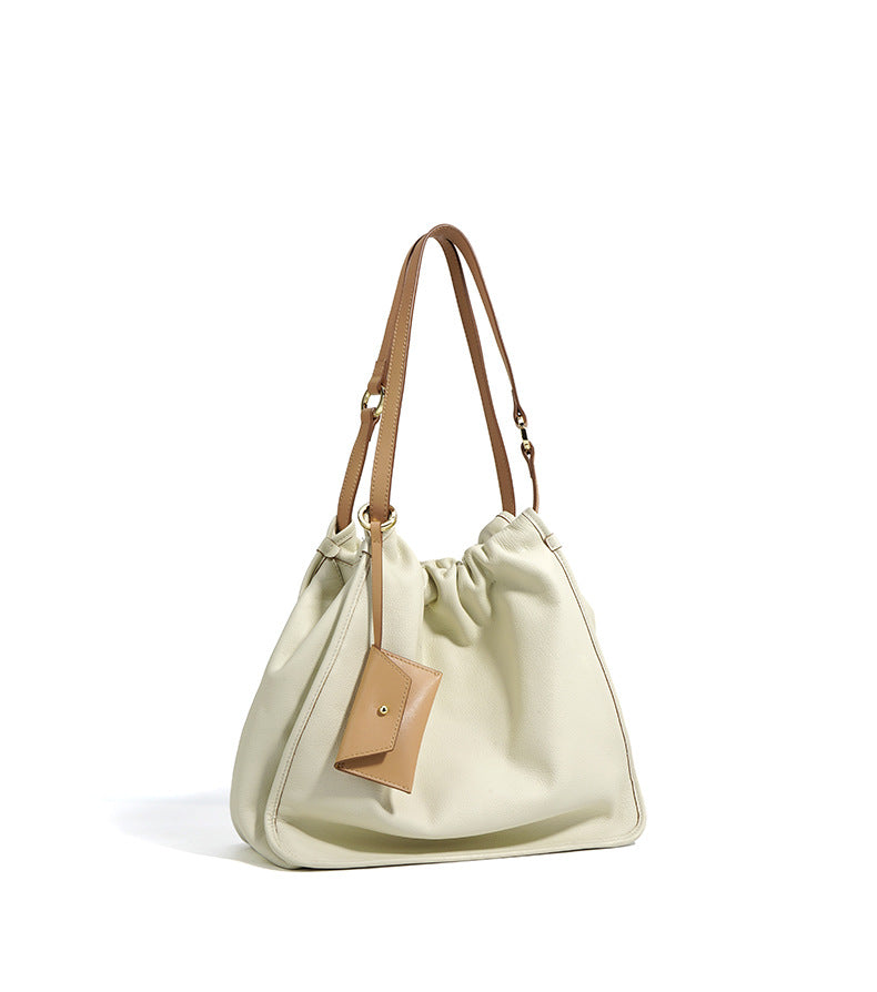 slouchy tote bag with contrast card holder – BREEZE