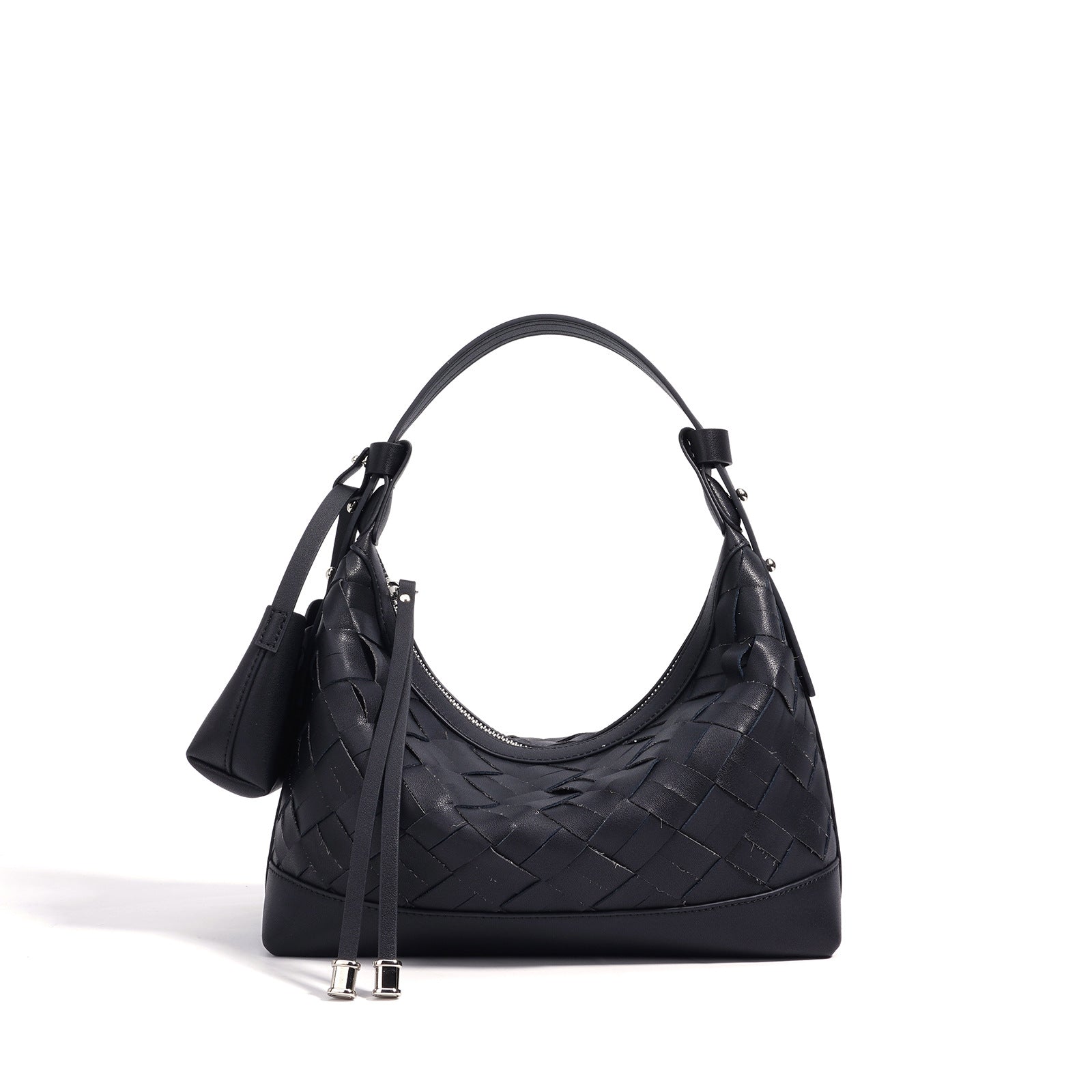 woven crescent hobo bag with top handle – IVYV
