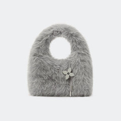 Mini Faux Fur Handbag with Cut-Out Handle – BLMI