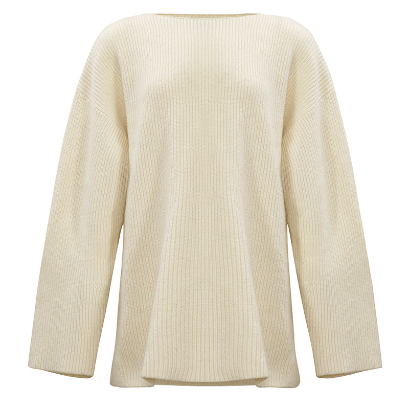 Ribbed knit blouse with relaxed fit - Maivu