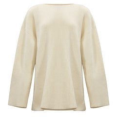 Ribbed knit blouse with relaxed fit - Maivu