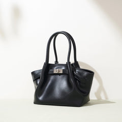 soft-structured mini tote with turn-lock – LILC
