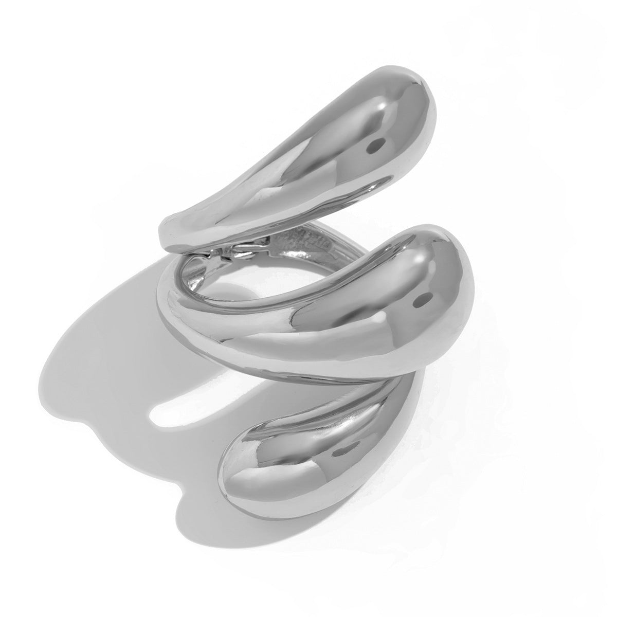 sculpted gold cuff bracelet with oversized molten drops – LUMIA
